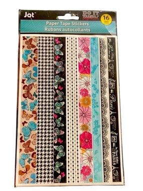 Jot paper tape stickers 16 count new